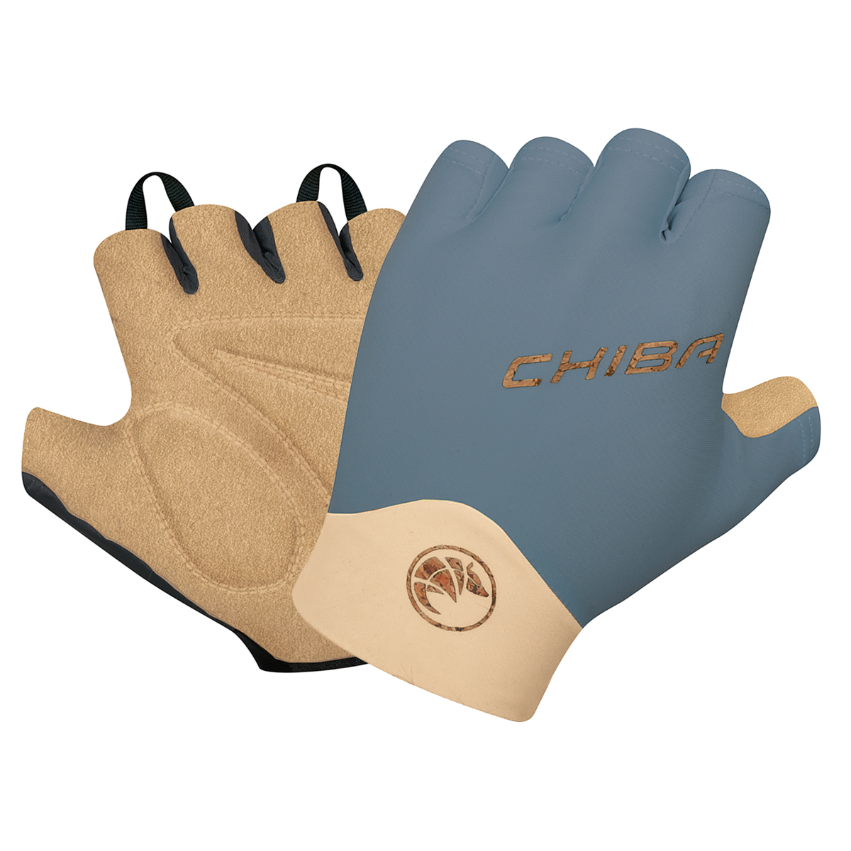 Guanti Da Ciclismo Chiba Gel Active Eco-Line, Senza Dita, Blu/neri – Comodi E Traspiranti