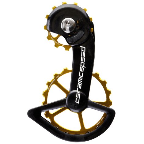 CeramicSpeed OSPW Pour Shimano 9200/8100 - Rouge, Poulies Oversize Avec Revêtement, Vélo Course