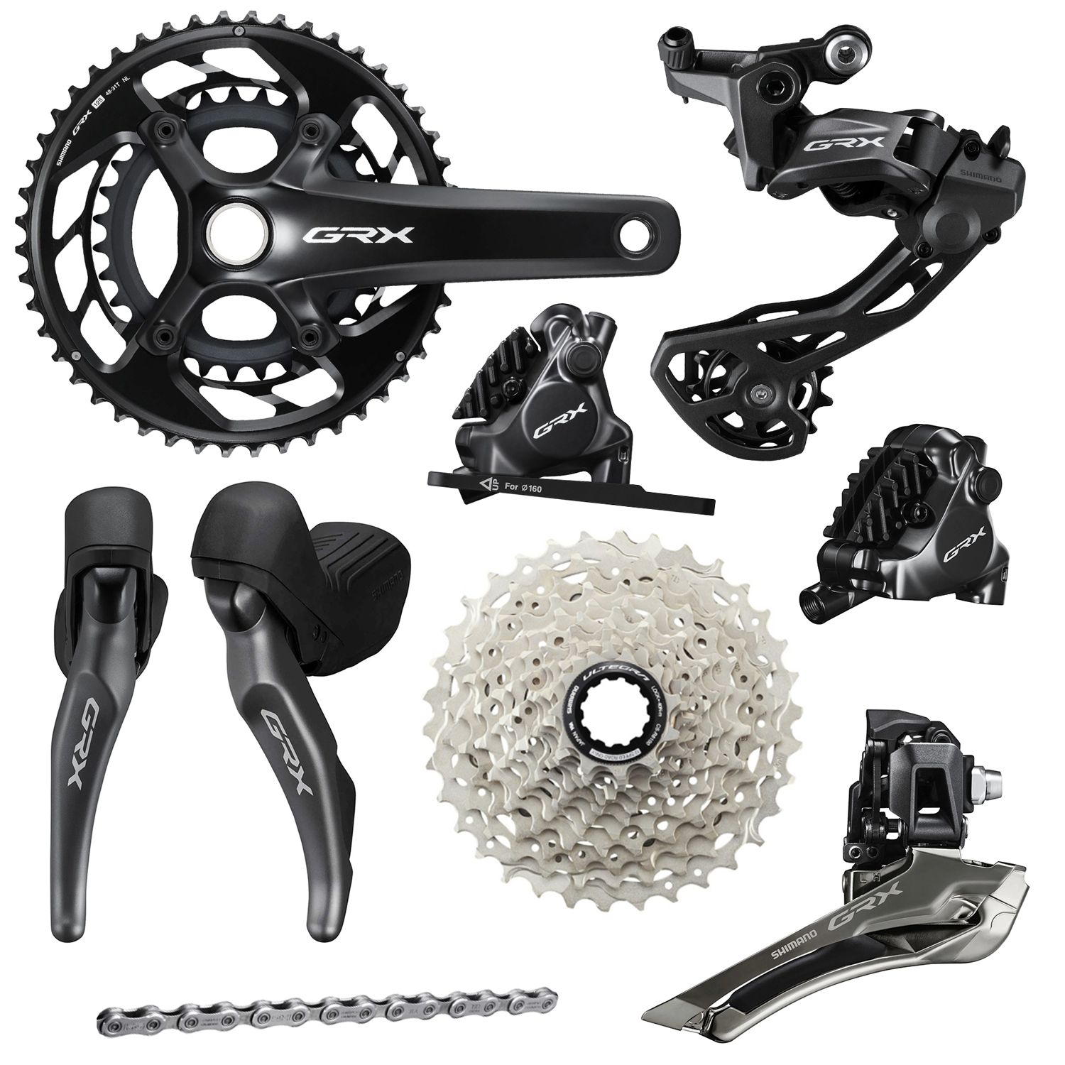 Shimano GRX RX820 Gravel Groupset 2x12 Speed Merlin Cycles