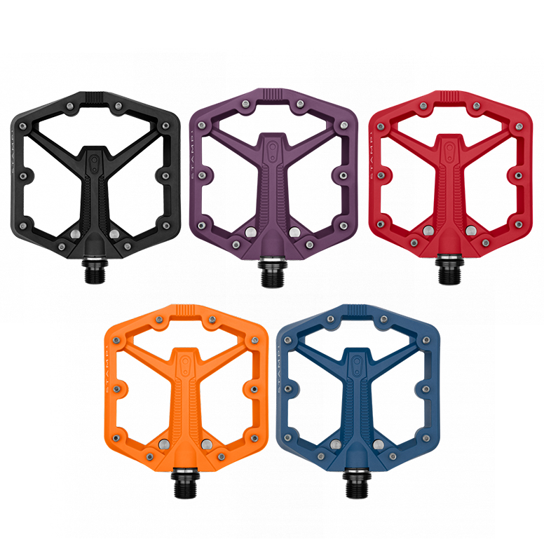 CRANK BROTHERS Paar Pedale STEMPEL Rot