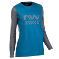 Merlin Cycles Northwave Edge Women's Long Sleeve Cycling Jersey - Blue / Black / Medium