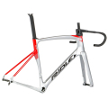 Merlin Cycles Ridley Bikes Ridley Noah Fast Disc Frameset - Silver / Red / XSmall / 40cm Bars / 90mm Stem | FREE delivery over £60 & Easy Returns