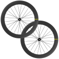 Merlin Cycles Mavic Cosmic SL 65 Disc Carbon Clincher Road Wheelset - Carbon / Shimano / 12mm Front - 142x12mm Rear / Centerlock / Pair / 10-11 Speed / Clincher / 700c
