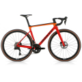 Merlin Cycles Ridley Bikes Ridley Falcn RS 105 Di2 Levanto Carbon Road Bike - Black / Red / Orange / Large | FREE delivery over £60 & Easy Returns