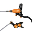 Merlin Cycles Hope Tech 4 Evo GR4 Braided Disc Brake - Black / Colours - Black / Orange / No Rotor / Left / Braided Hose | FREE delivery over £60 & Easy Returns