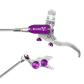 Merlin Cycles Hope Tech 4 Evo TR4 Braided Disc Brake - Silver / Colours - Silver / Purple / No Rotor / Left / Braided Hose | FREE delivery over £60 & Easy Returns
