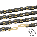 Merlin Cycles Wippermann Wipperman Connex 12SB Waxed Chain - 12 Speed - Black / Gold / 12 Speed / 126 Links / Waxed | FREE delivery over £60 & Easy Returns