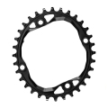 Merlin Cycles AbsoluteBLACK Oval 104BCD Chainring - Black / 30 / 4 Arm, 110mm / 12 Speed | FREE delivery over £60 & Easy Returns