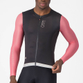 Merlin Cycles Castelli Corretto Long Sleeve Jersey - SS26 - Black / Rosa Giro / Silver Moon / Small | FREE delivery over £60 & Easy Returns