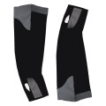 Merlin Cycles Q36.5 Hybrid Knee Warmers - SS26 - Black / M/L | FREE delivery over £60 & Easy Returns