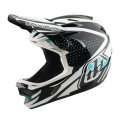 Merlin Cycles Troy Lee Designs D4 The Line Polyacrylite Full Face Helmet - Charcoal / White / Medium / 57cm / 58cm | FREE delivery over £60 & Easy Returns