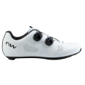 Merlin Cycles Northwave Revolution Road Shoes  - White / Light Grey / EU42 | FREE delivery over £60 & Easy Returns
