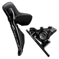 Merlin Cycles Shimano Dura Ace R9270 Di2 Hydraulic Disc STI Lever & R9270 Flat Mount Front Disc Brake - 12 Speed - Black / Front / 12 Speed / Left Hand | FREE delivery over £60 & Easy Returns