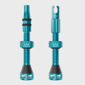 Merlin Cycles Peaty's Holeshot Fast Flow Tubeless Valves - 42mm - Turquoise / 42mm Valve | FREE delivery over £60 & Easy Returns