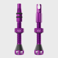 Merlin Cycles Peaty's Holeshot Fast Flow Tubeless Valves - 42mm - Violet / 42mm Valve | FREE delivery over £60 & Easy Returns