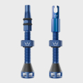 Merlin Cycles Peaty's Holeshot Fast Flow Tubeless Valves - 60mm - Navy / 60mm Valve | FREE delivery over £60 & Easy Returns