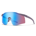 Merlin Cycles Smith Defy Sunglasses - ChromaPop Mirror Lens -  Matte Meteorite Crystal / ChromaPop Low Light Rose Blue Mirror | FREE delivery over £60 & Easy Returns