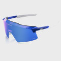 Merlin Cycles 100% Aerocraft RBH Ltd. Ed. Sunglasses - HiPER Mirror Lens - Gloss Blue Holographic / HiPER Royal Blue Mirror | FREE delivery over £60 & Easy Returns