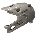 Merlin Cycles Abus Helmets Abus YOUDROP Full-Face Kids MTB Helmet - Dust Grey / 48cm / 55cm | FREE delivery over £60 & Easy Returns