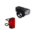 Merlin Cycles Lezyne KTV Drive Pro 400+ KTV+ Drive Bike Light Set - Black / Light Set / Rechargeable | FREE delivery over £60 & Easy Returns