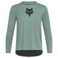 Merlin Cycles Fox Racing Youth Ranger Fox Head Long Sleeve MTB Jersey - Pine / Small | FREE delivery over £60 & Easy Returns