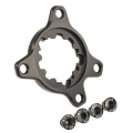 Merlin Cycles Rotor QX1 Spider Kit - Black / 4 Arm, 76mm / Specialized