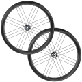 Merlin Cycles Campagnolo Bora WTO 45 Dark Carbon Disc Clincher Road Wheelset - Black / Shimano / 12mm Front - 142x12mm Rear / Centerlock / Pair / 11-12 Speed / Clincher / 700c
