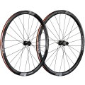Merlin Cycles Vision Team 35 Disc Clincher Road Wheelset - Black / Shimano / 12mm Front - 142x12mm Rear / Centerlock / Pair / 10-11 Speed / Clincher / 700c