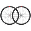 Merlin Cycles Fulcrum Racing Wind 40 DB Carbon Disc Road Wheelset With Vredestein Tubeless Tyres - Black / 12mm Front - 142x12mm Rear / Shimano / Centerlock / Pair / 11-12 Speed / 700c / With Vredestein Tyres