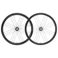 Merlin Cycles Campagnolo Shamal C21 2WF Carbon Clincher Disc Road Wheelset - 700c - Black / Campagnolo N3W / 12mm Front - 142x12mm Rear / Centerlock / Pair / 13 Speed / Tubeless / 700c