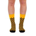 Merlin Cycles Sportful Clearance Sportful Checkmate Cycling Socks - Yellow / Black / Small