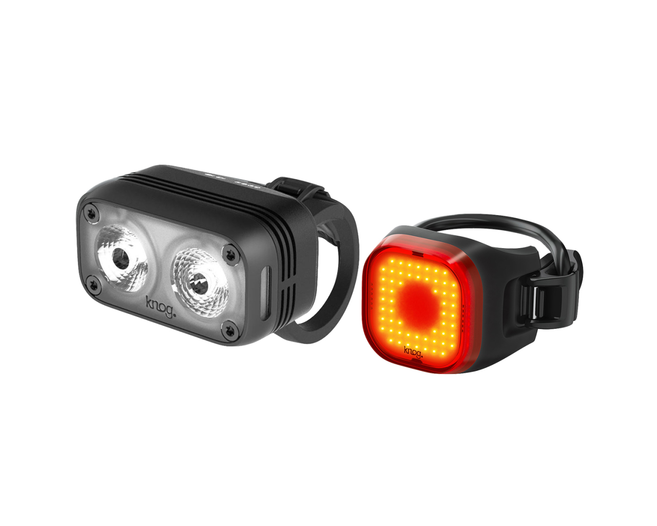 Knog Blinder Road 400 & Blinder Mini Square Rechargeable Light Set