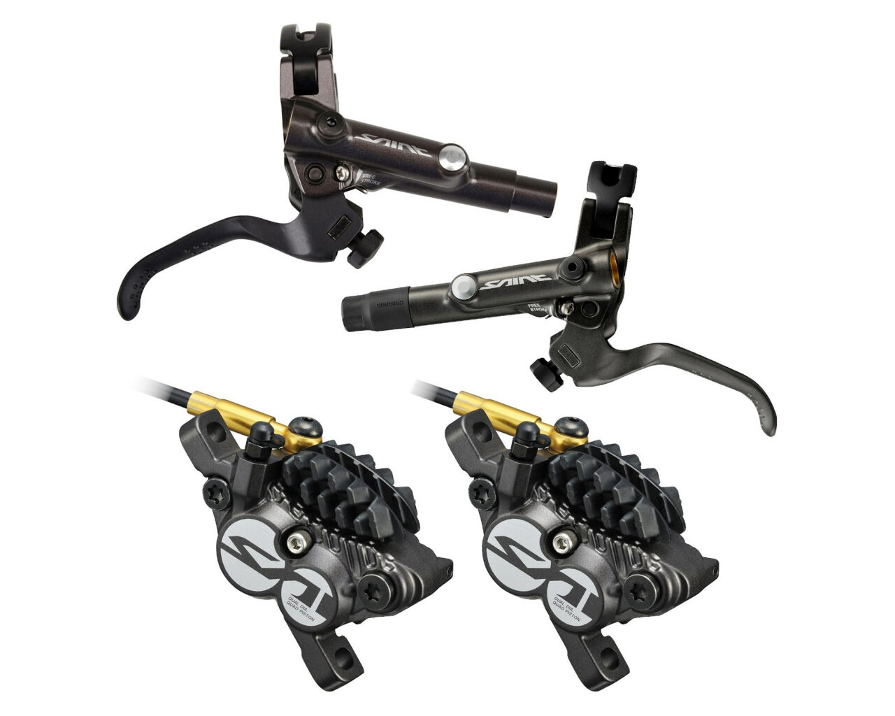 Shimano Saint M820 Disc Brakes Front & Rear Set Merlin Cycles