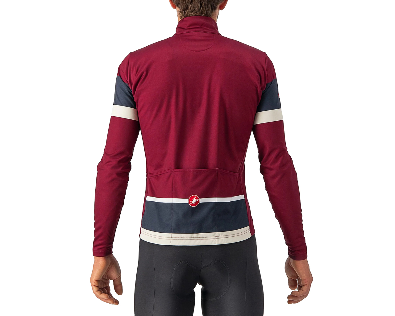 Cycling Jersey For Men CASTELLI Prologo Long Sleeve Jersey Black