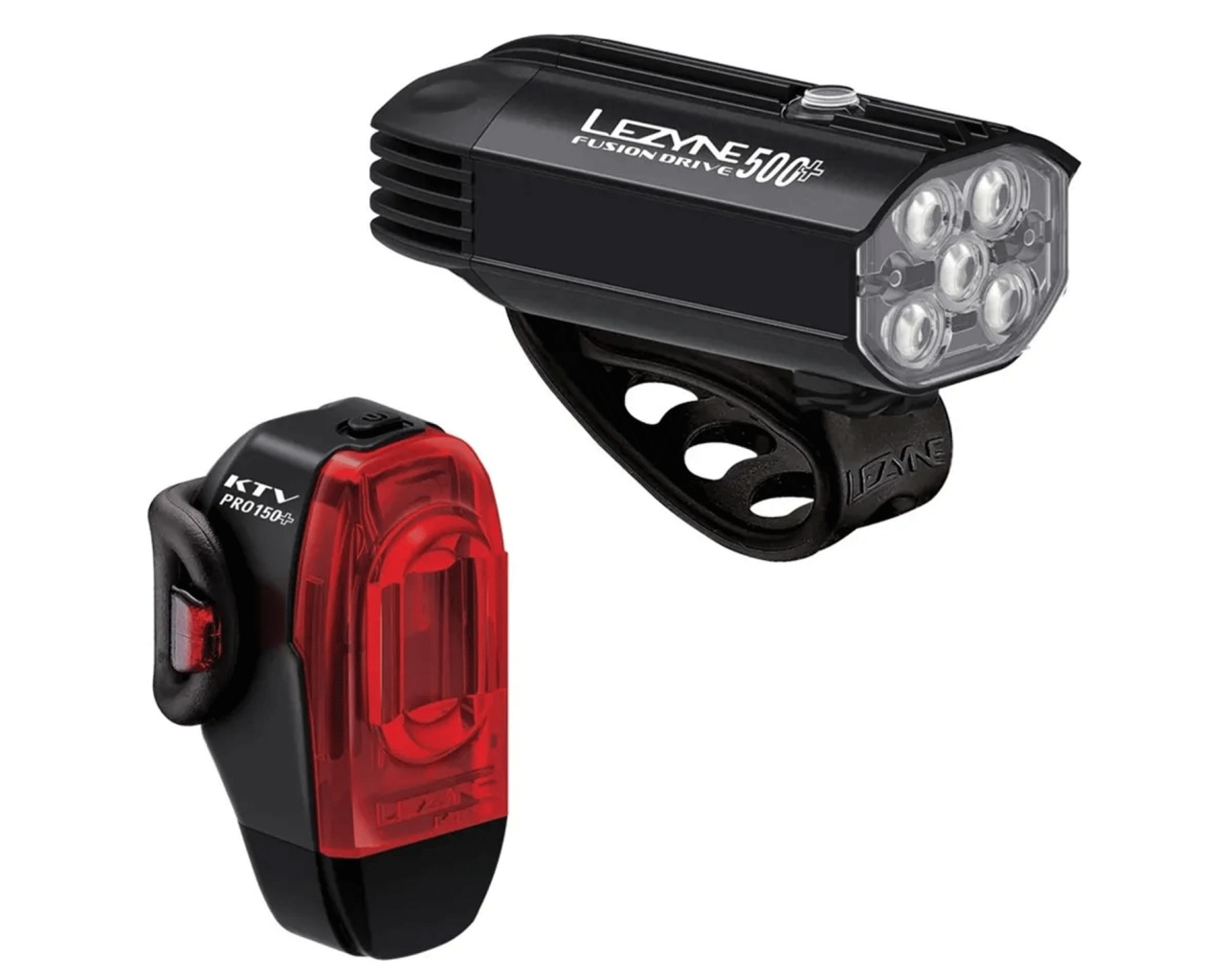 Lezyne Fusion Drive 500+ KTV Drive Pro+ LED Bike Light Pair Merlin Cycles