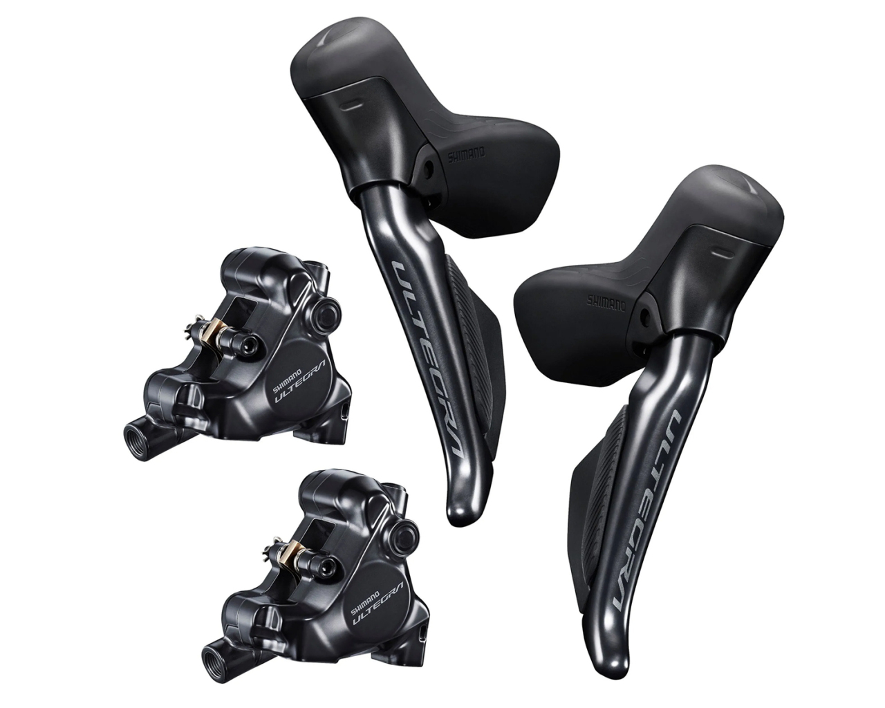 Shimano Ultegra R8170 Di2 Hydraulic Disc STI Levers & R8170 Flat Mount ...