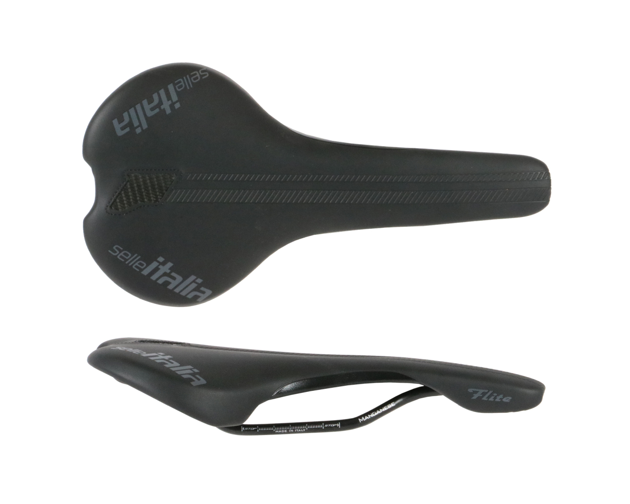 Selle Italia Flite Road Bike & MTB Saddle – Black Vegan Leather With Free Sticker Set