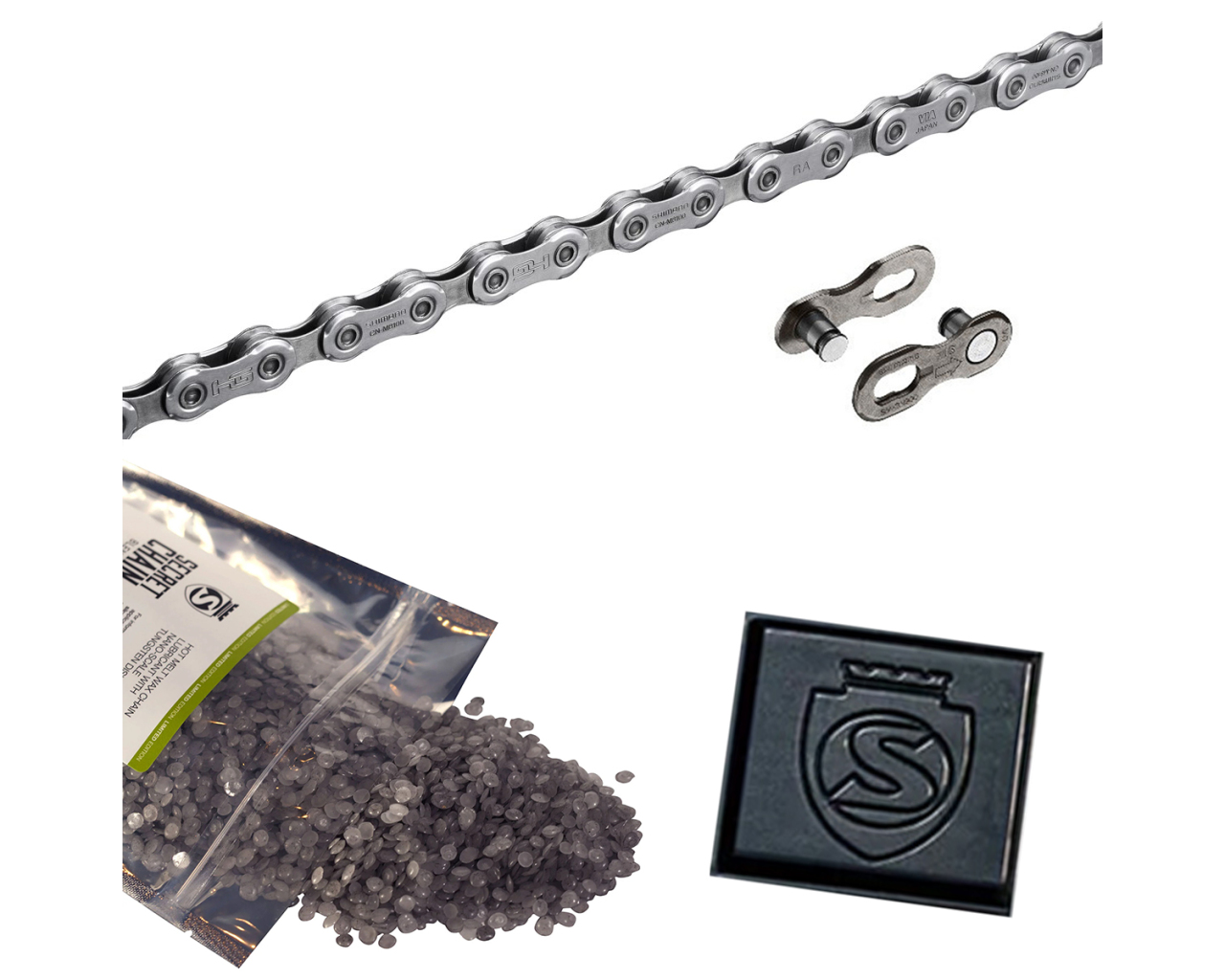 Shimano Dura-Ace XTR M9100 12-Speed Chain – 126 Links, Pre-Waxed With SILCA ENDURANCE