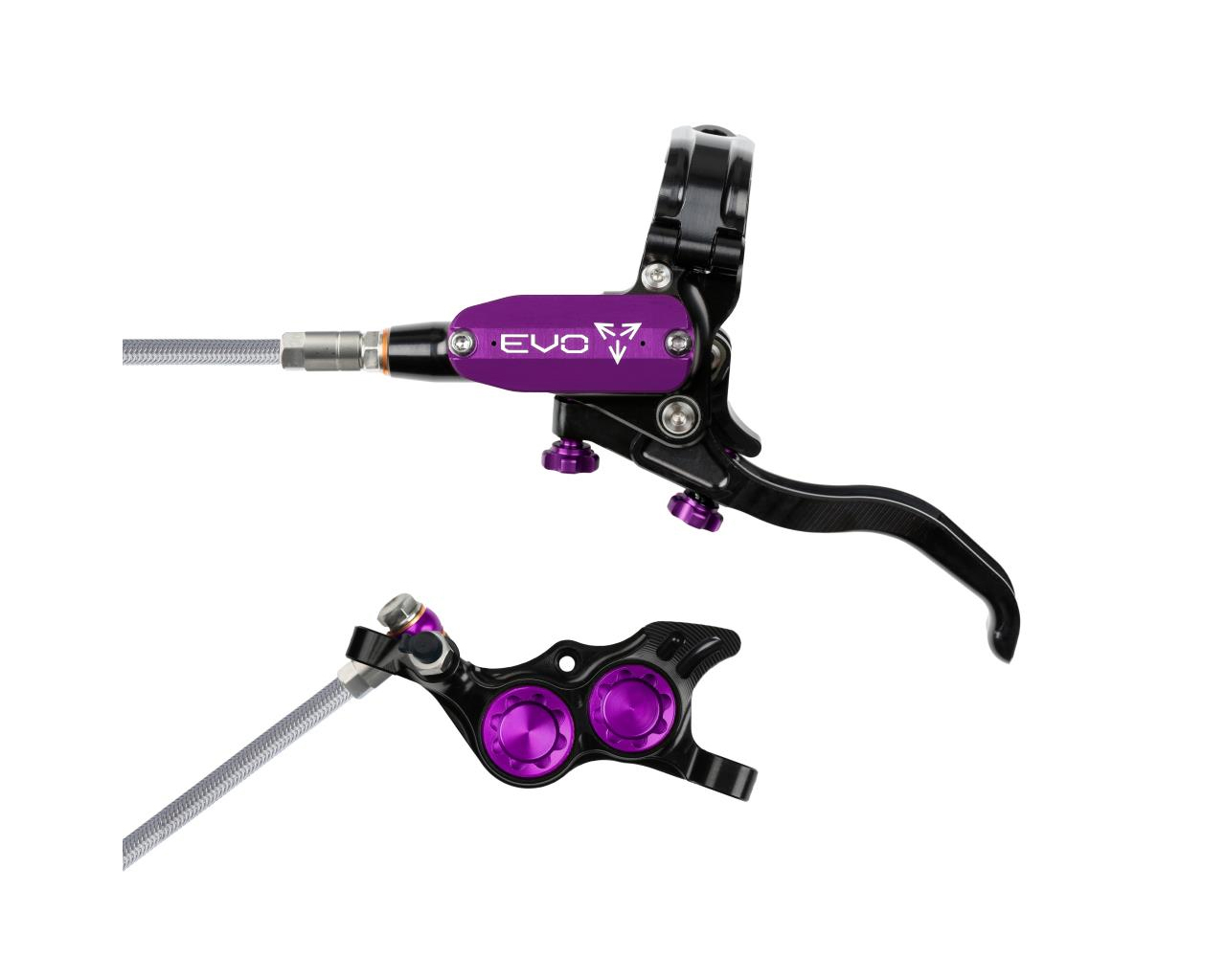 Hope Tech 4 Evo TR4 Braided Disc Brake - Black / Colours | Merlin Cycles