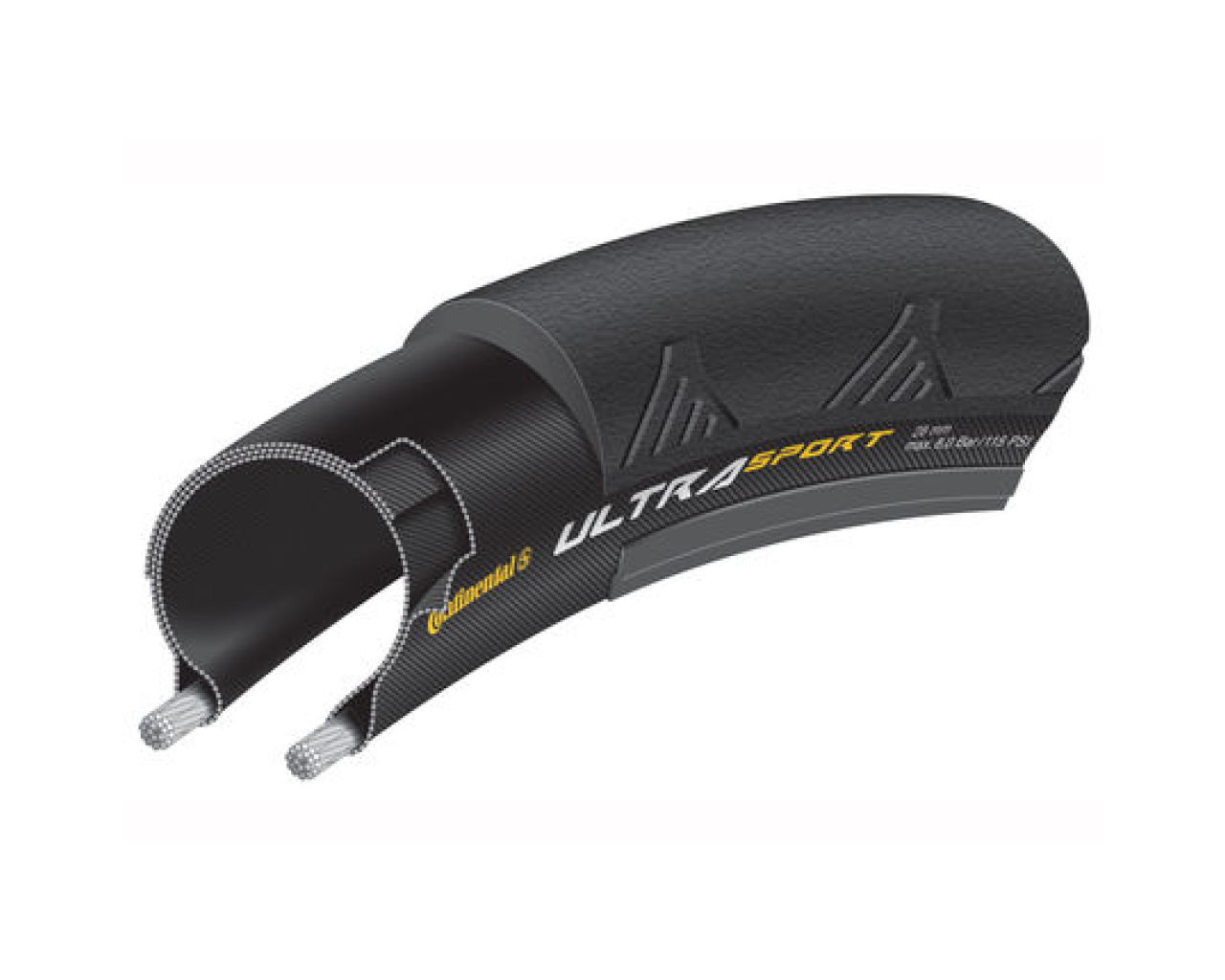 Continental Ultra Sport II Wire Bead Road Tyre 700c Merlin Cycles