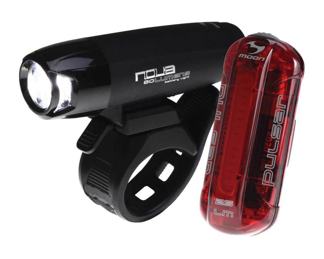 Moon Nova 80 & Pulsar Bike Light Set Merlin Cycles