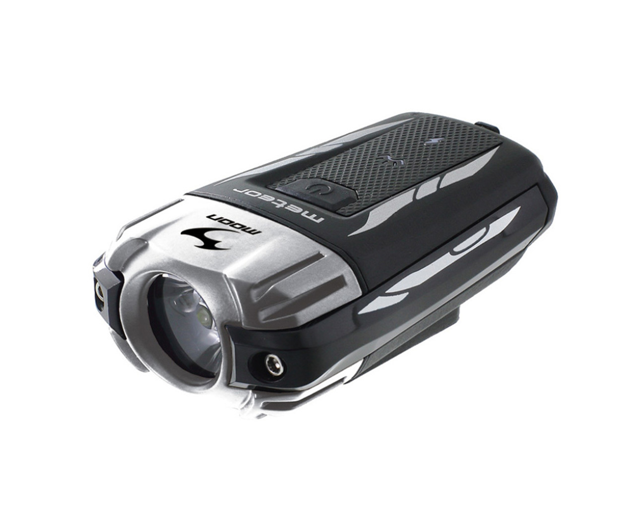 Moon Meteor C1 Silver Rechargeable Front Bike Light 2019 Merlin Cycles