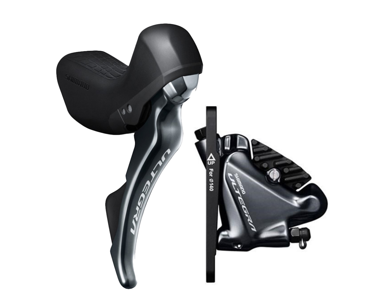 Shimano Ultegra R8020 Hydraulic Disc STI Levers & R8070 Flat Mount Disc