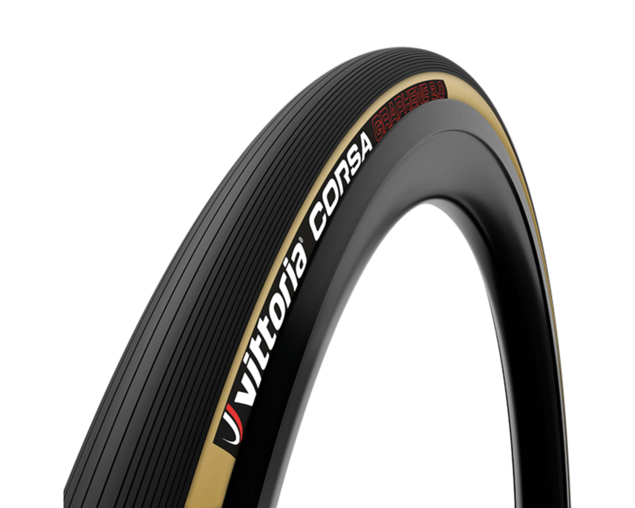 Vittoria Corsa G2.0 Competition Road Tire – 700x25C, Clincher, Skin/Black Tan – Foldable