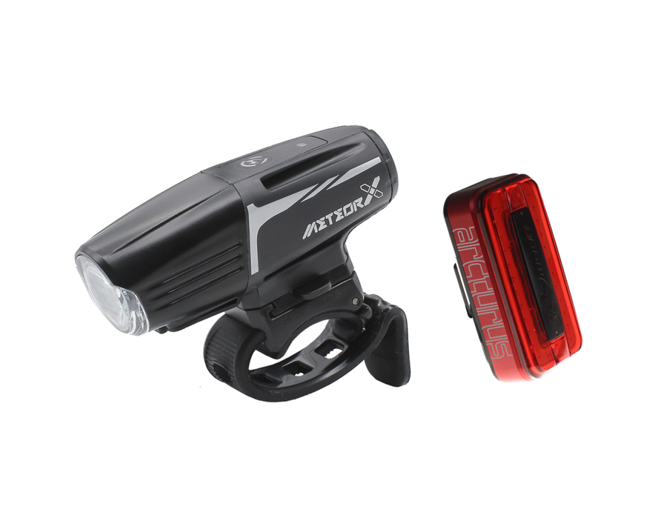 Moon Meteor X Auto Front & Arctur Rear Rechargeable Bike Light Set