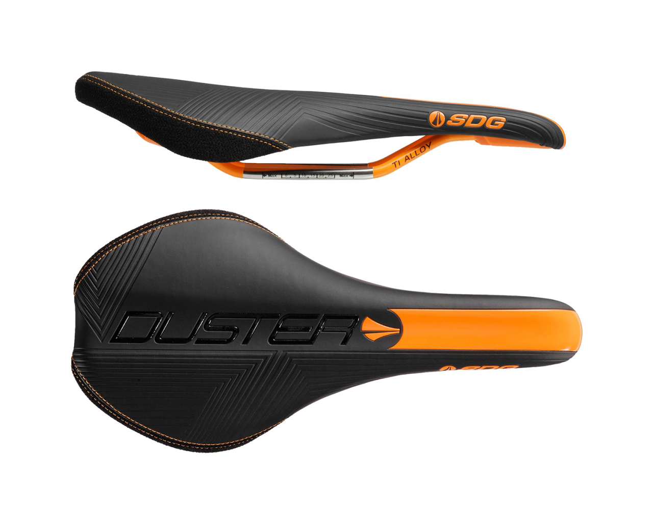 Sella Da Corsa SDG Duster P MTN 285x140mm &ndash; Copertura Nylon, Regge Ti-Alloy, Compatibile Fox
