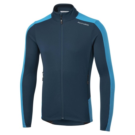 Image of Altura Nightvision Long Sleeve Cycling Jersey - 2022 - Blue / Navy / Small