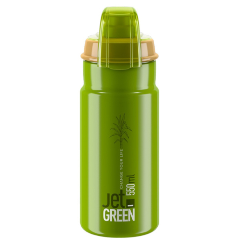 Image of Elite Jet Biodegradable MTB 550ml Water Bottle in Clear | Rutland Cycling