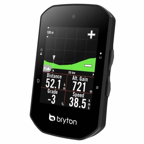 E-Bike Compatible Color Touchscreen Smart Trainer Workout ANT+/Bluetooth Bryton Rider S500T GPS Bike/Cycling Computer USA Map Version Live Tracking 24hr Battery Maps & Navigation 