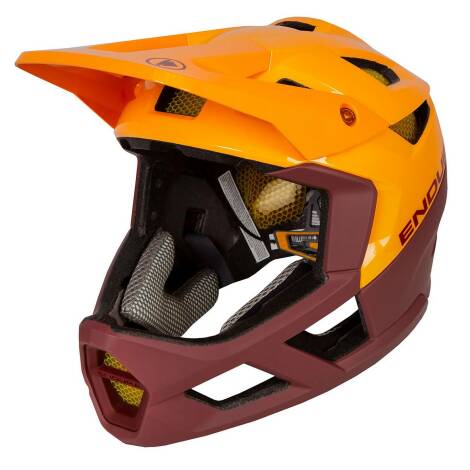 Image of Endura MT500 Full Face MTB Helmet - Tangerine / Large / XLarge